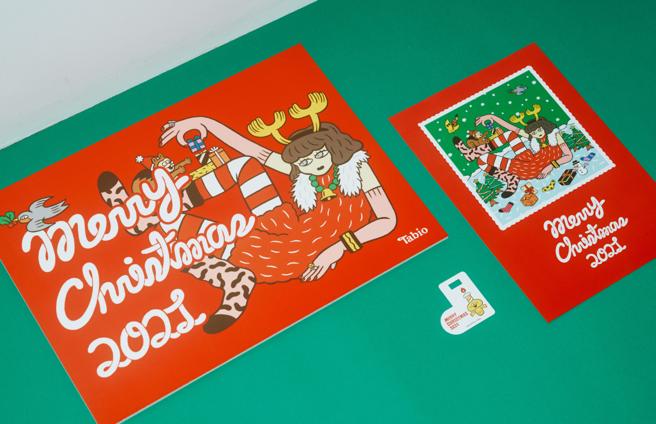 soda design 靴下屋&Tabio　”Merry Christmass 2021”